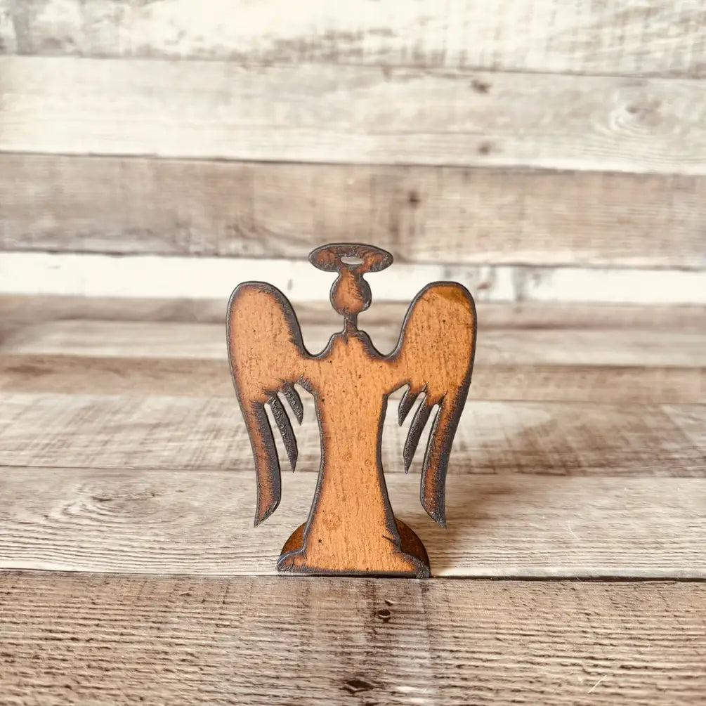 Angel Rustic Doodad Standing Figurine Tabletop Gift