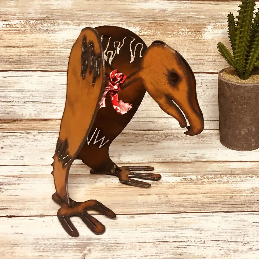 Small Buzzard Vulture Rustic Garden Yard Art