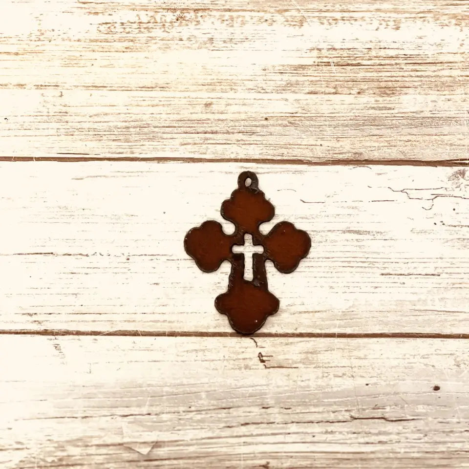 Chubby Cross With Cross Charm