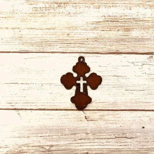 Chubby Cross With Cross Charm