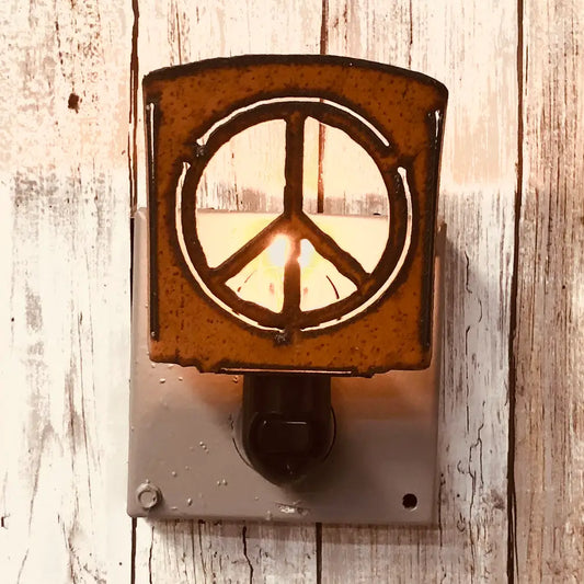 Peace Symbol Classic Rustic Nightlight