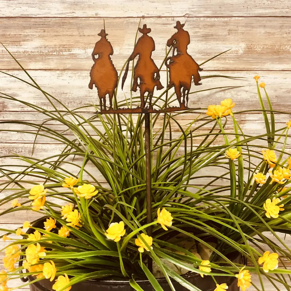 Outlaw Cowboys Western Garden Plant Stake