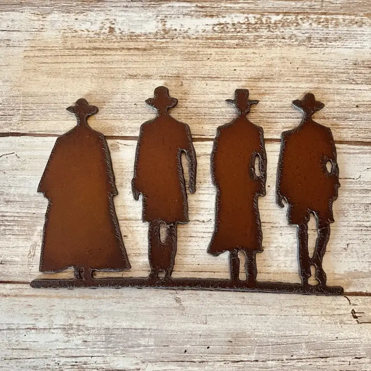 Tombstone Cowboy Lawmen Rustic Recycled Metal  Magnet