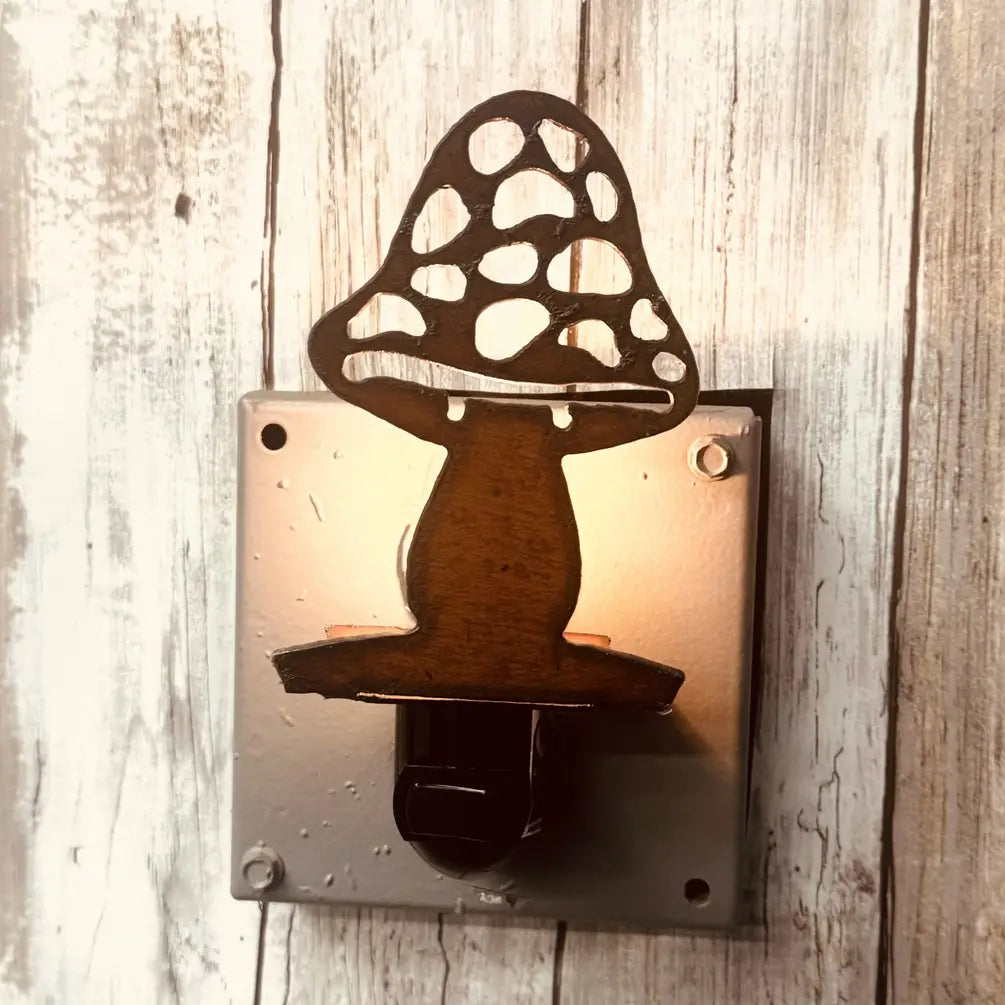 Mushroom #3 Image Night Light Rustic Whimsical Gift