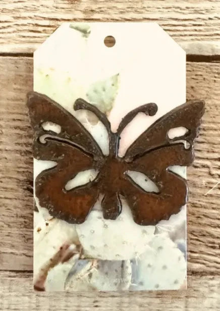 Butterfly Rustic Metal Hat Pin Hat Bar Gift USA Made