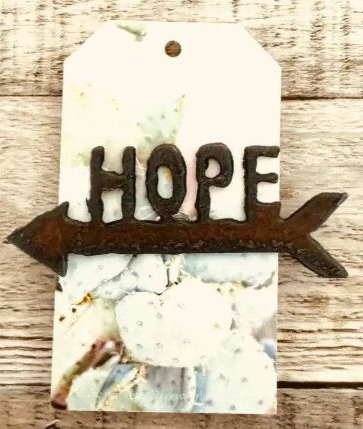 Hope Arrow Rustic Metal Hat Pin Hat Bar Gift USA Made