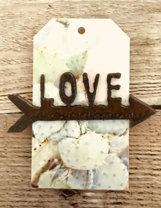 Love Arrow Rustic Metal Hat Pin Hat Bar Gift USA Made