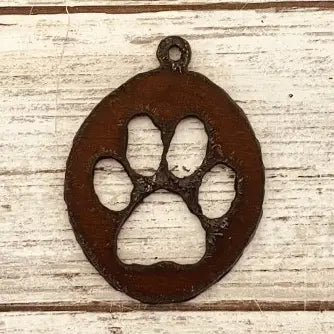 Oval PAW Charm Pet Pendant