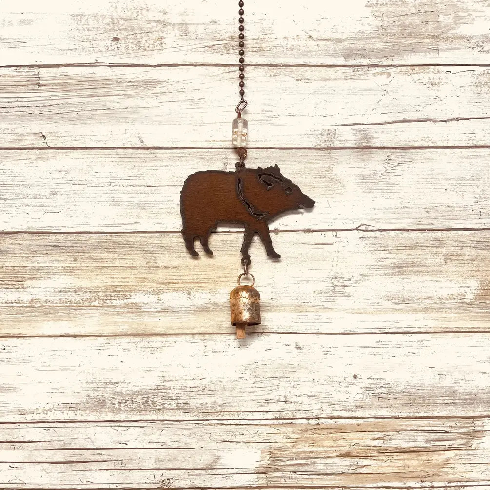 Javelina Southwest Bell Rustic Garden Chime