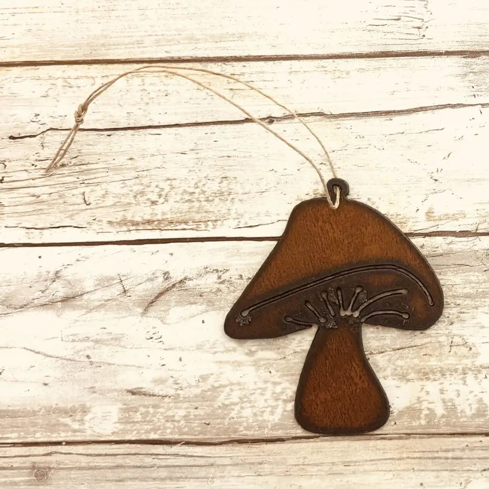 Mushroom #1 Rustic Metal Whimsical Ornament Garden Gift