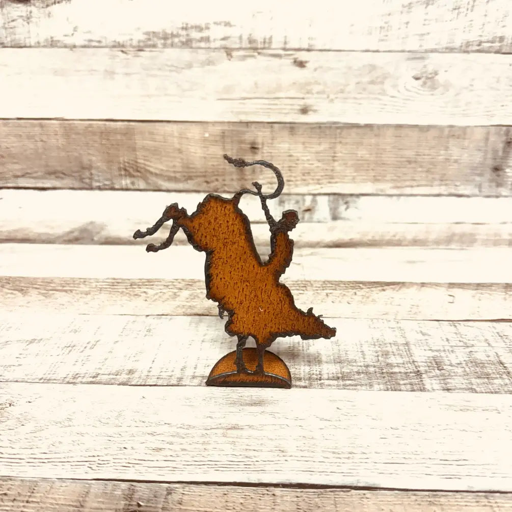 Bull Rider Doodad Western Rodeo Standing Figurine USA MADE