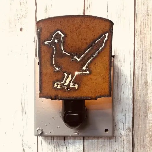 Roadrunner Classic Night Light Rustic Southwestern Home Deco