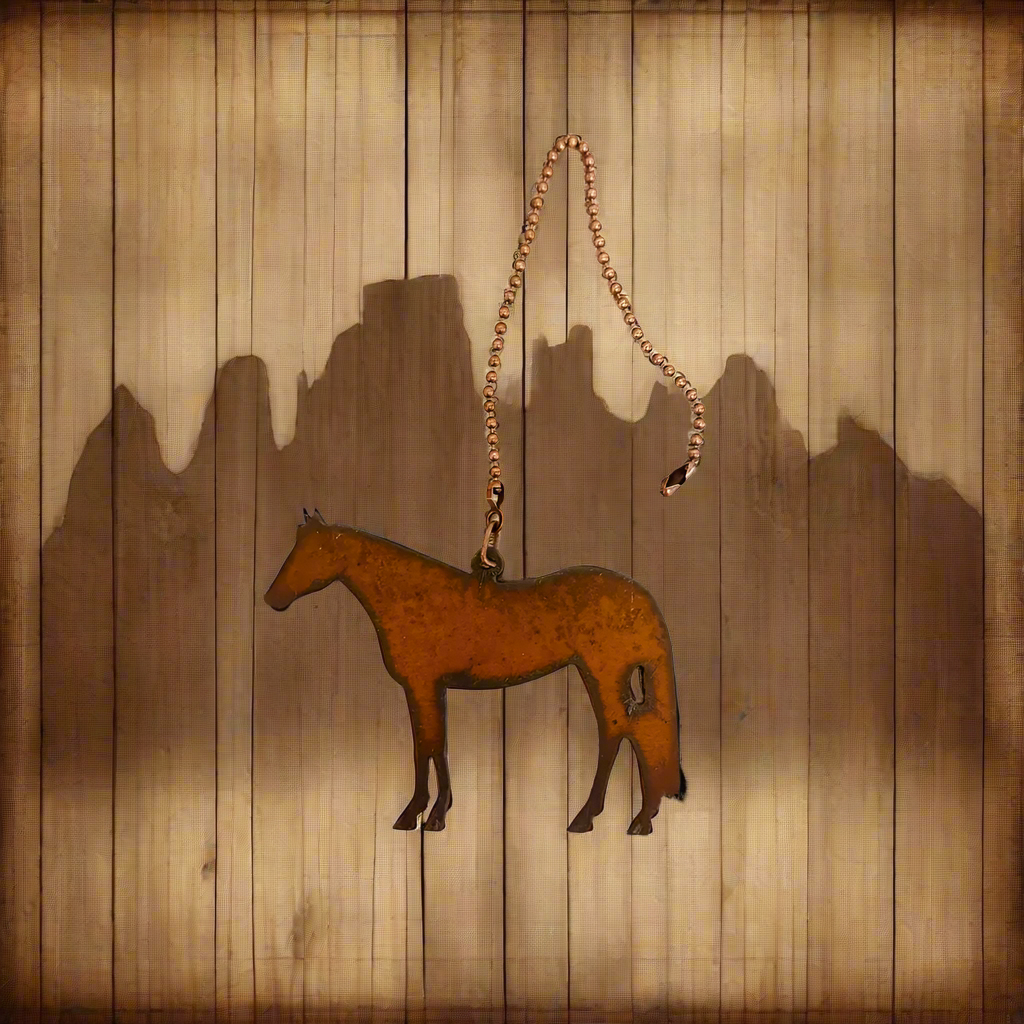 Quarter Horse Equestrian Rustic Ceiling Fan Pull