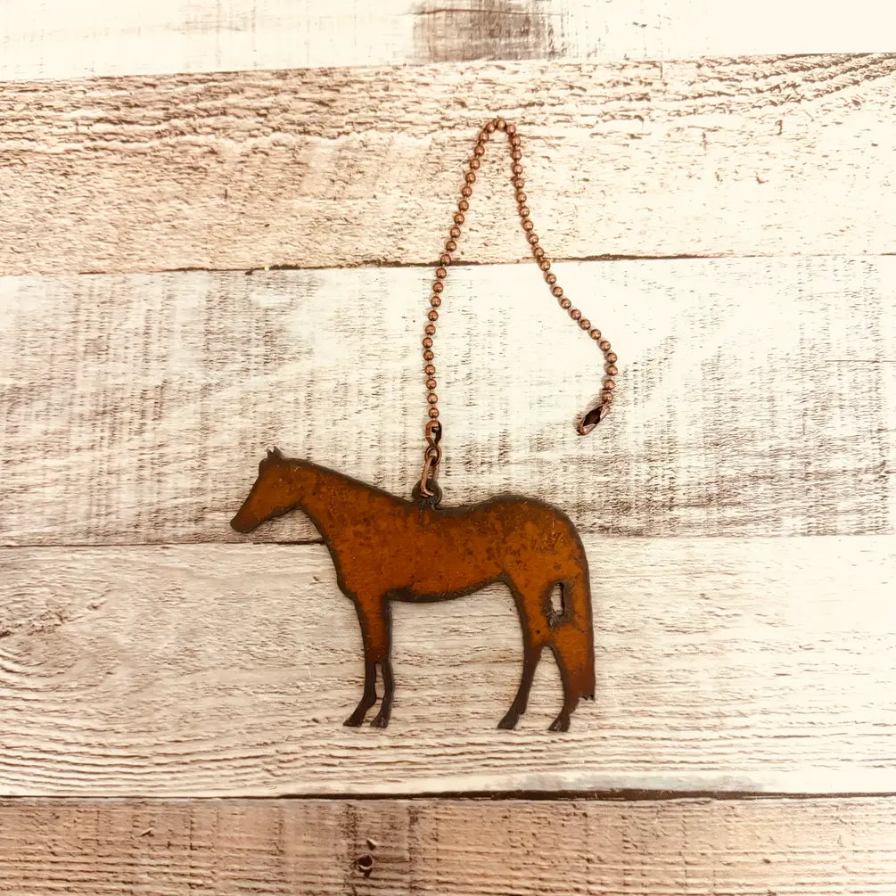Quarter Horse Equestrian Rustic Ceiling Fan Pull