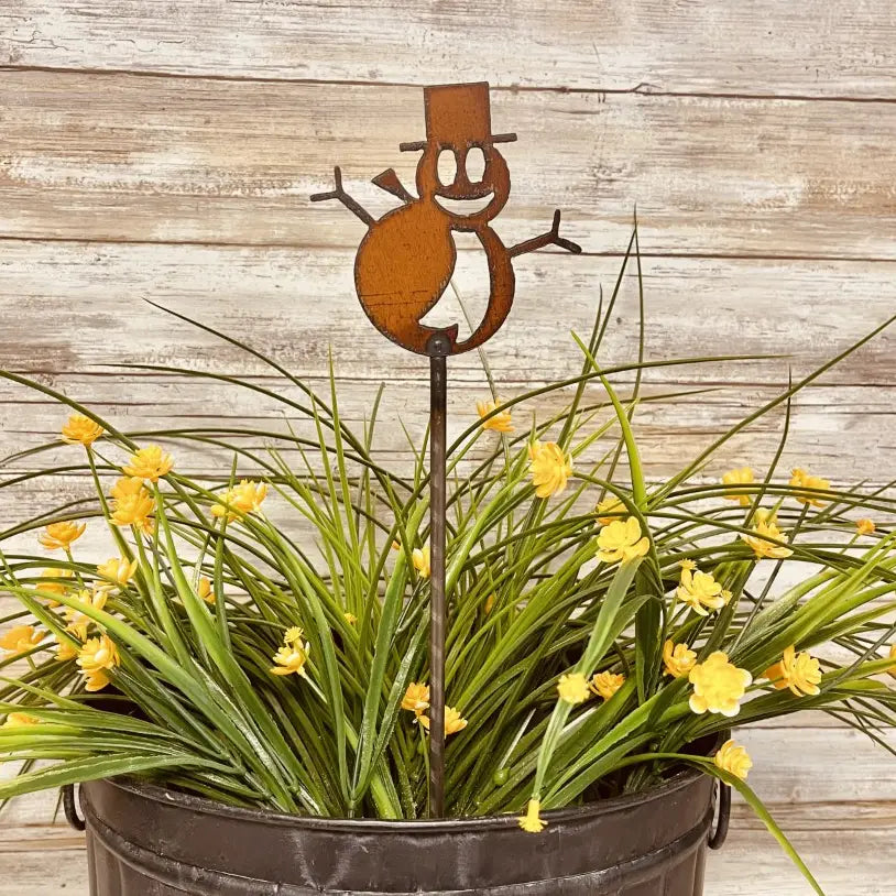 Frosty The Snowman Garden Christmas Plant Stake