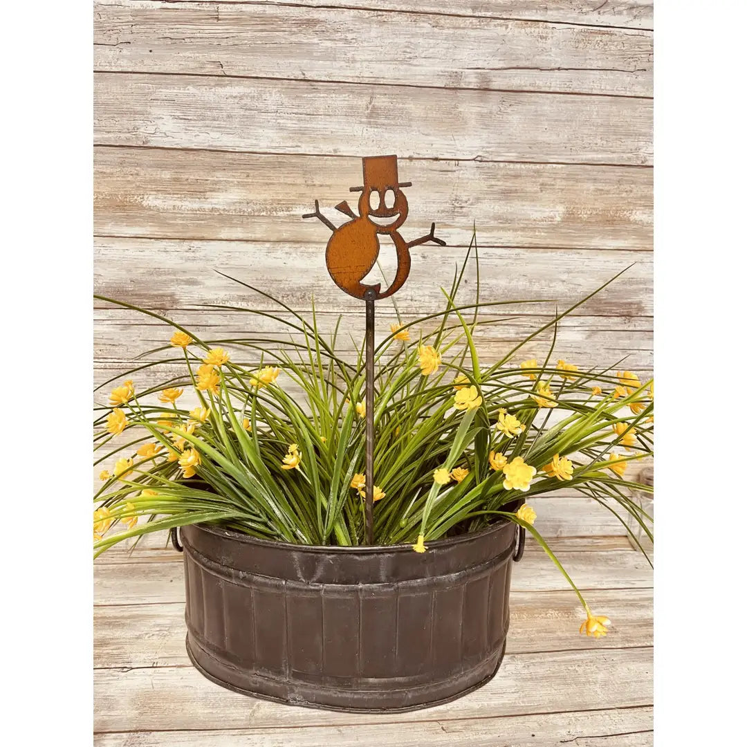 Frosty The Snowman Garden Christmas Plant Stake