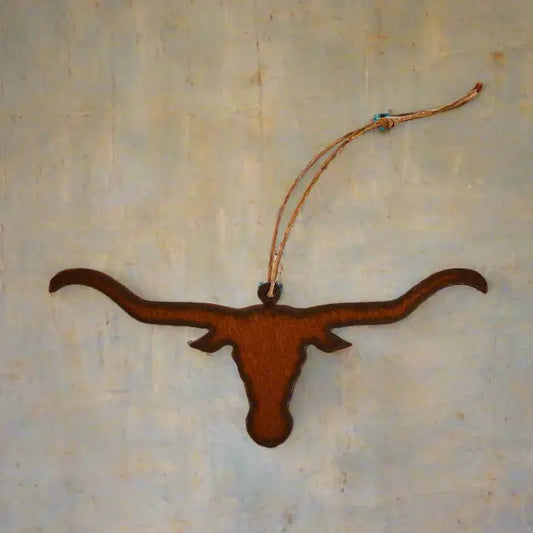 Steer Head Longhorn Western Ornament