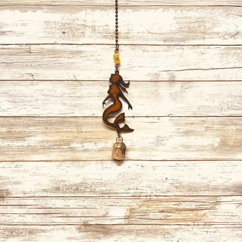 Mermaid Single Bell Nautical Sealife Florida Garden Gift