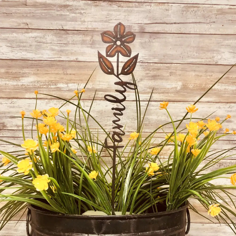 Family Inspirational Garden Stake