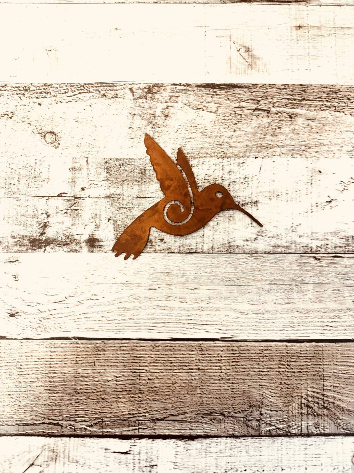 Spirit Hummingbird Rustic Metal Magnet Desert Gift