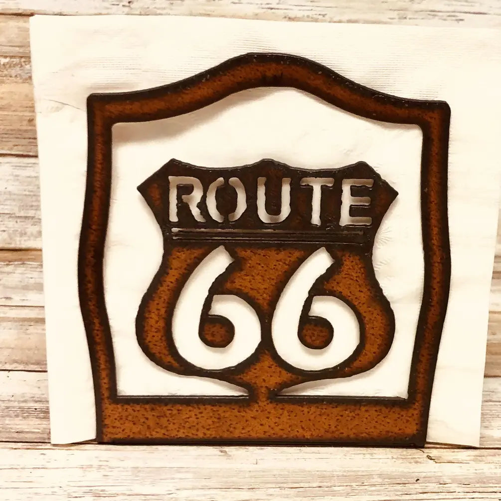 Route 66 Rustic Napkin Holder
