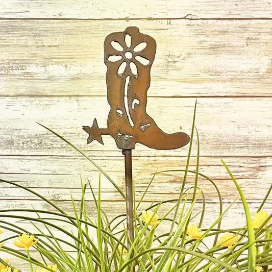 Boot GARDEN FRIEND Western Garden Plant Stake