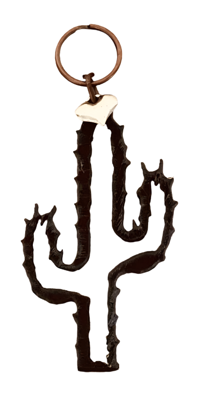 Outline Cactus Keychain Southwestern gift