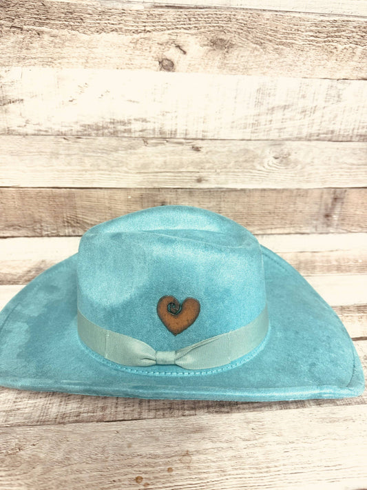 Heart Swirl Rustic Metal Whimsical Hat Pin Made in The USA