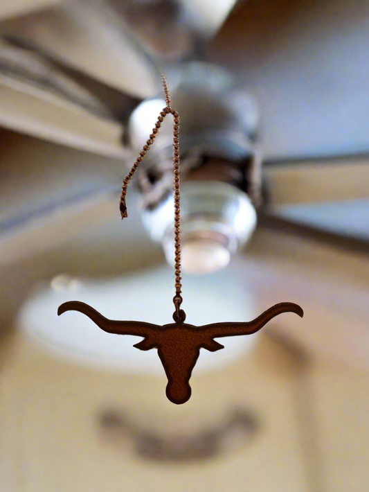 Steer Head  Longhorn Western Fan Pull