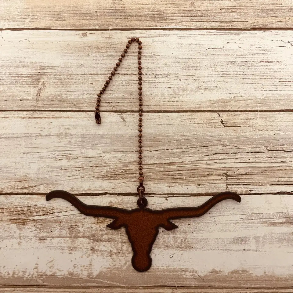 Steer Head  Longhorn Western Fan Pull