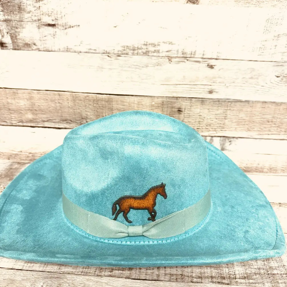 Trotting Horse Hat Pin Rustic Metal Hat Bar Gift USA Made