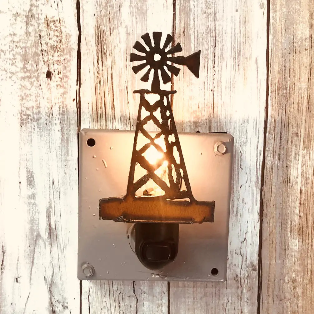 Windmill Image Farmhouse Nightlight