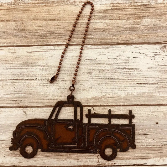 Vintage Truck Rustic Fan Pull