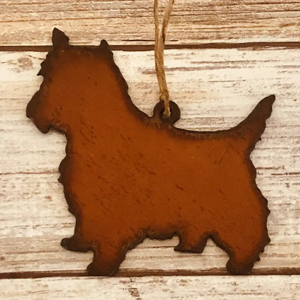 Yorkie Dog Breed Rustic Companion Puppy Ornament
