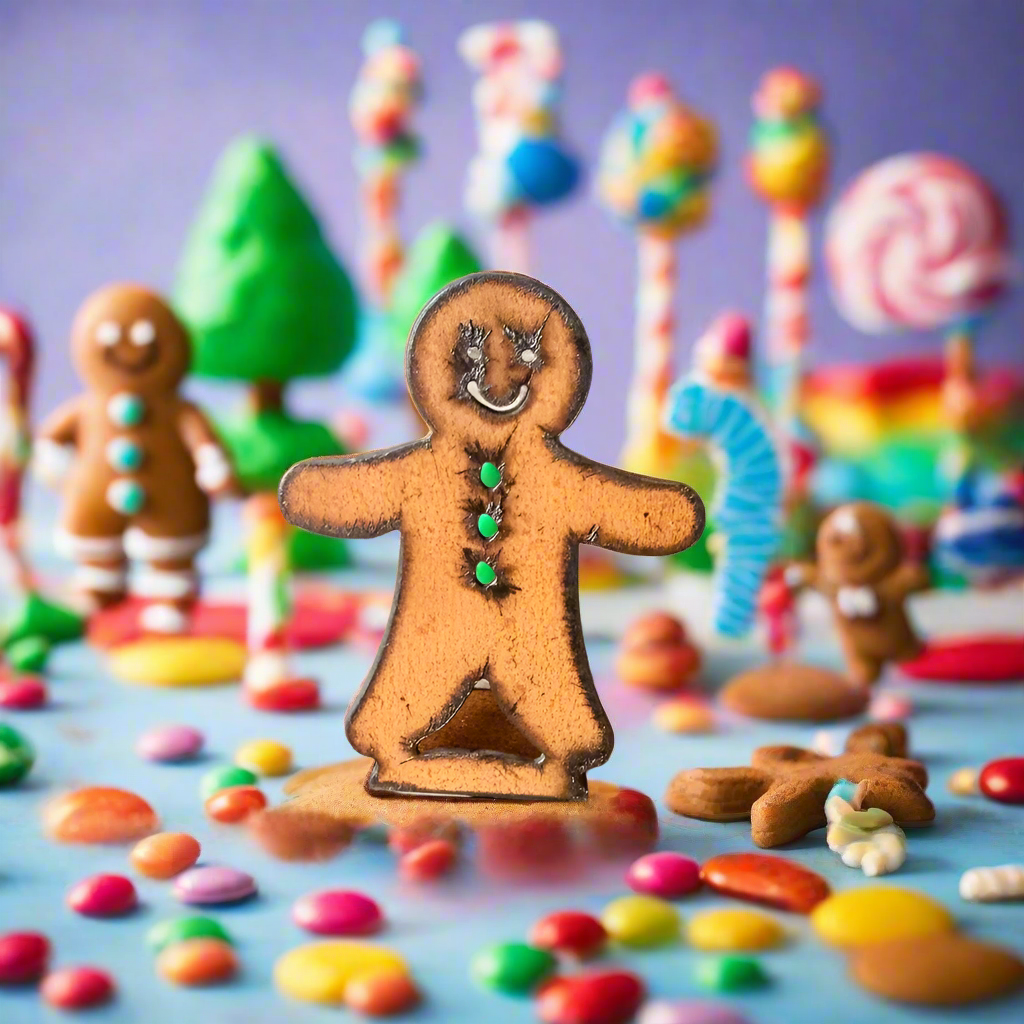 Gingerbread Man Christmas Figurine Tabletop Holiday Gift
