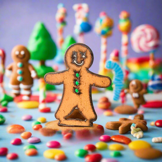 Gingerbread Man Christmas Figurine Tabletop Holiday Gift