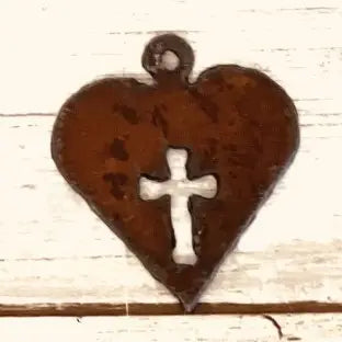 Heart With Cross Charm