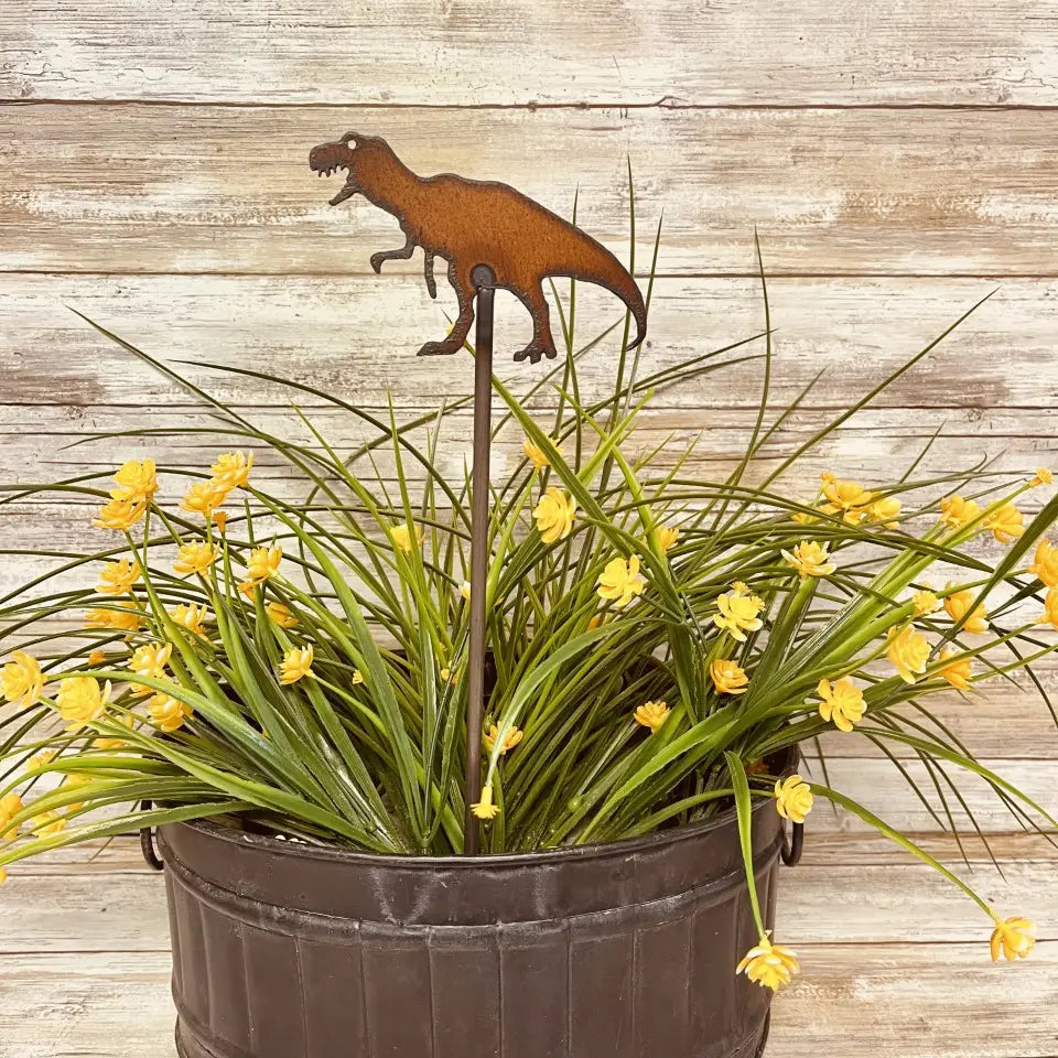 Tyrannosaurus Rex Dinosaur Garden Plant Stake