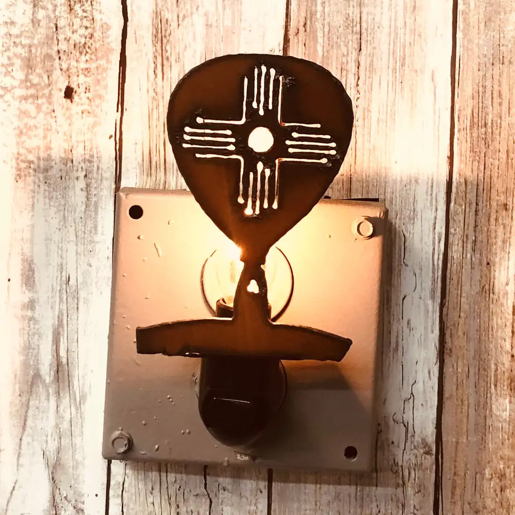 Hot Air Balloon with Zia New Mexico Image Nightlight