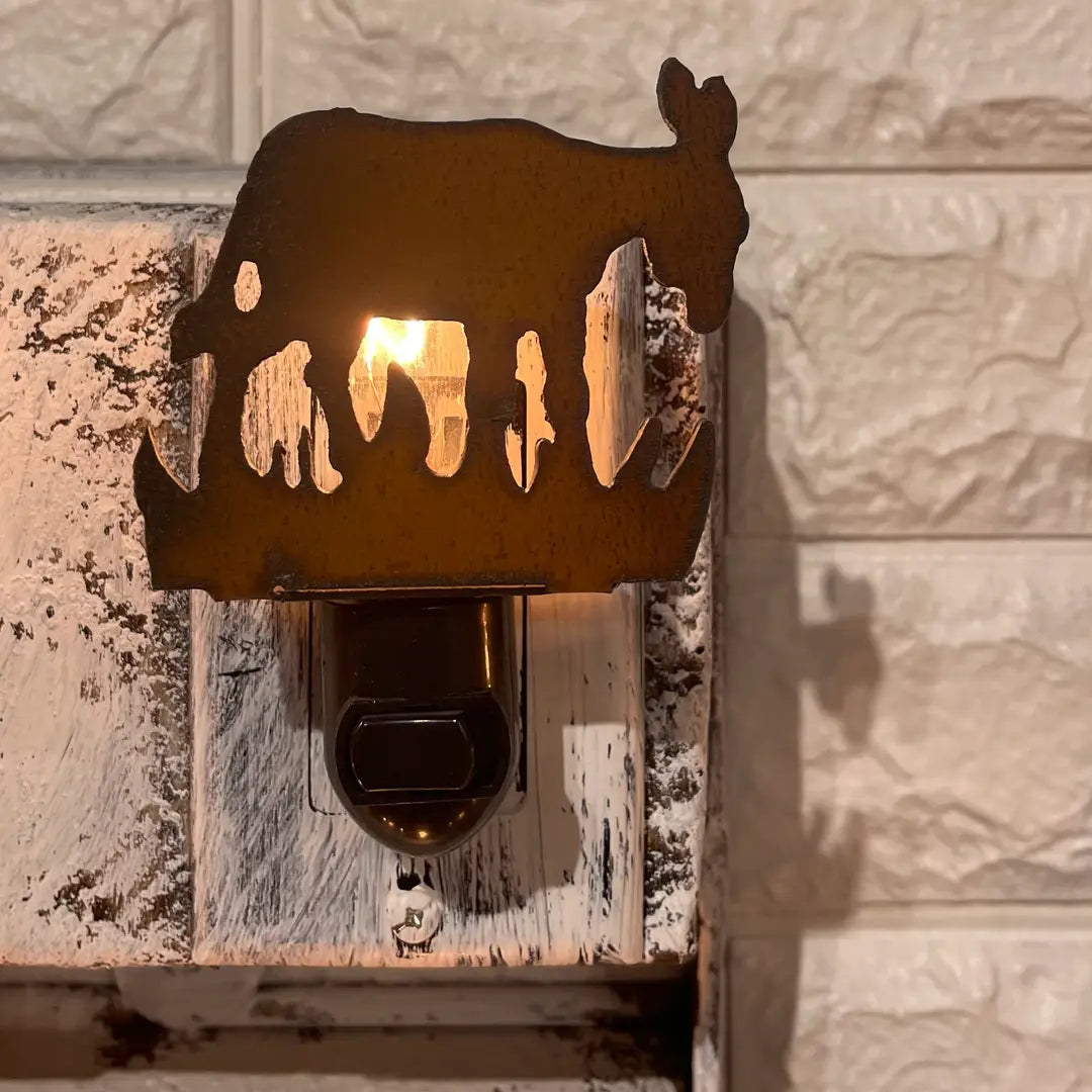 Standing Donkey Image Western Night Light
