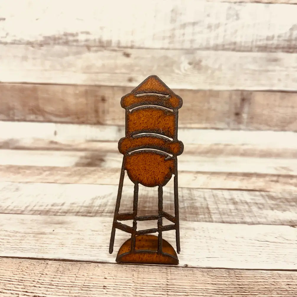 Water Tower Rustic Farm Style Doodad Tabletop Gift