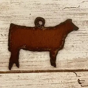 Show Heifer Charm Pendant Ornament Made in The USA Farm