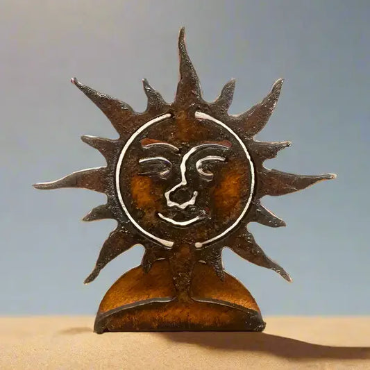 Sun Face Southwestern Desert Standing Doodad