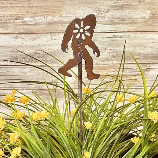 Bigfoot Yeti GARDEN FRIEND Plant Stake