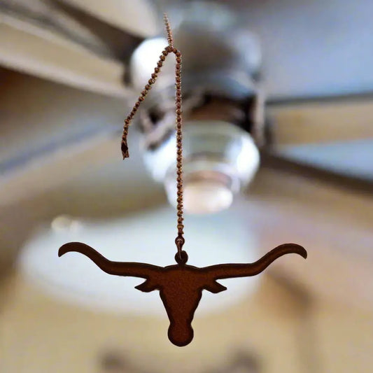 Steer Head  Longhorn Western Fan Pull