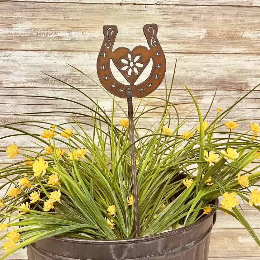 Horseshoe GARDEN FRIEND Western Garden Plant Stake