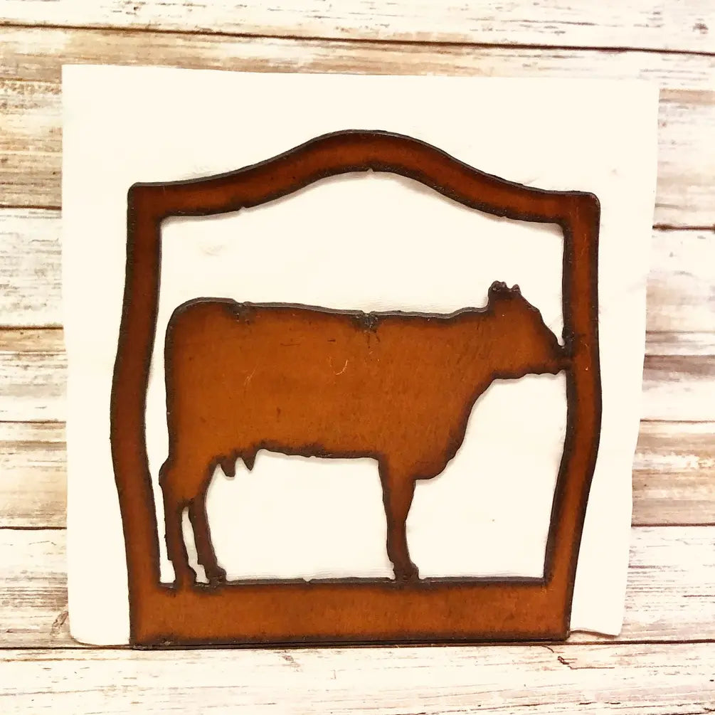 Cow Farm Barn Yard Rustic Napkin Holder
