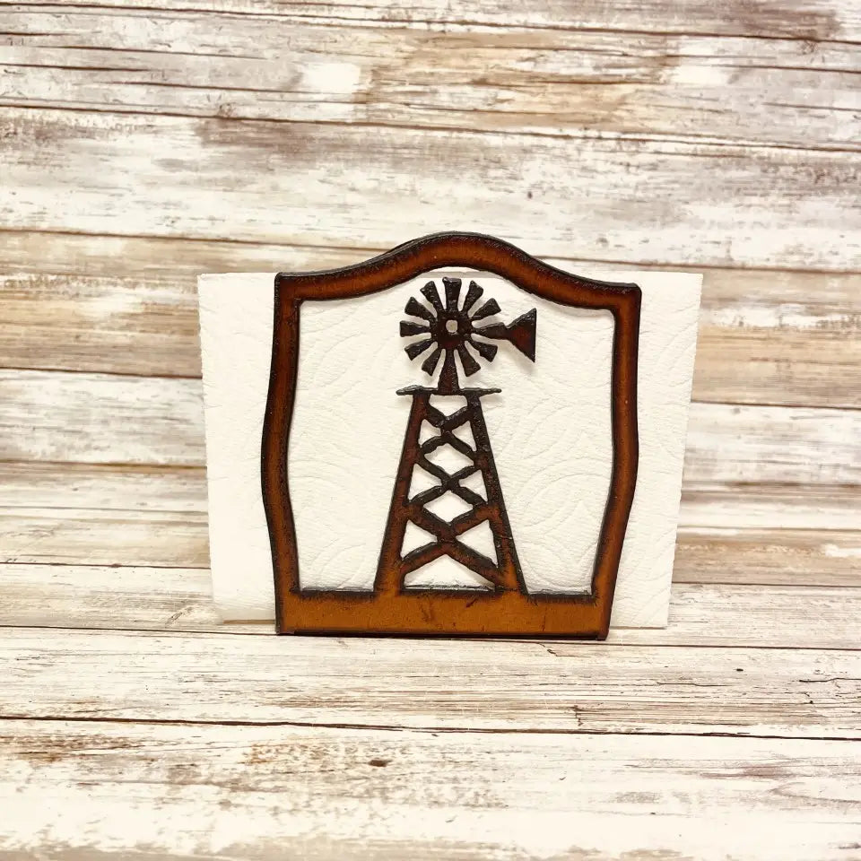 Windmill Farmhouse Napkin Holder