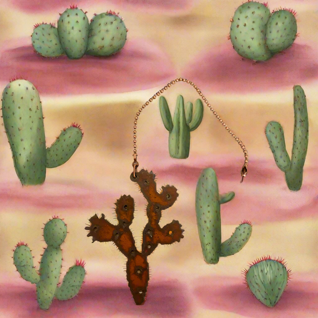 Prickly Pear Cactus Desert Ceiling Fan Pull
