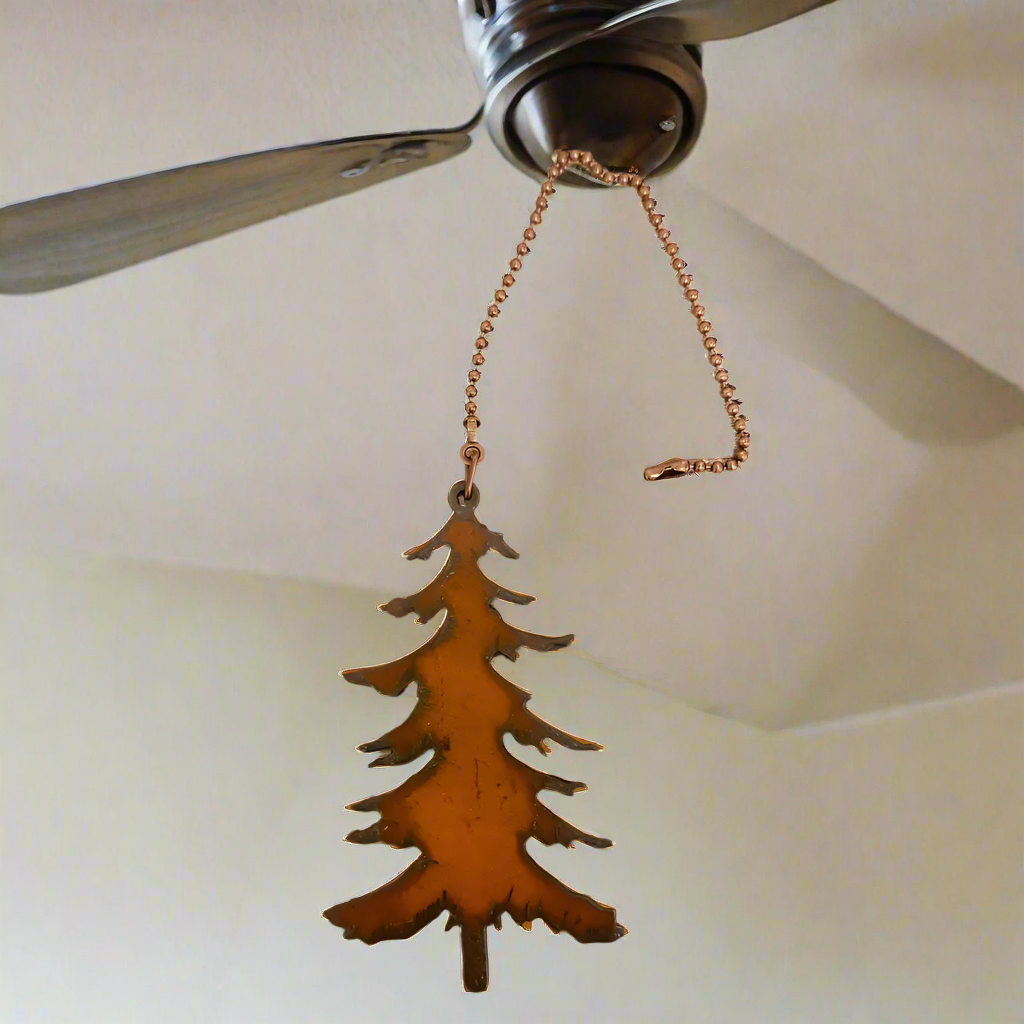 Emporium Pine Tree Lodge Rustic Ceiling Fan Pull